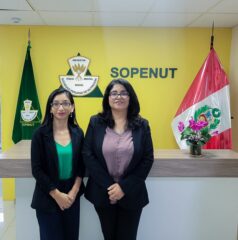 Jefa de la carrera de Nutrición y egresada integrarán el Consejo Directivo de la Sociedad Peruana de Nutrición 